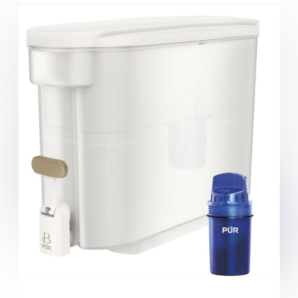 New Beautiful 30 Cup Dispenser Water Filtration System, Filter Included.